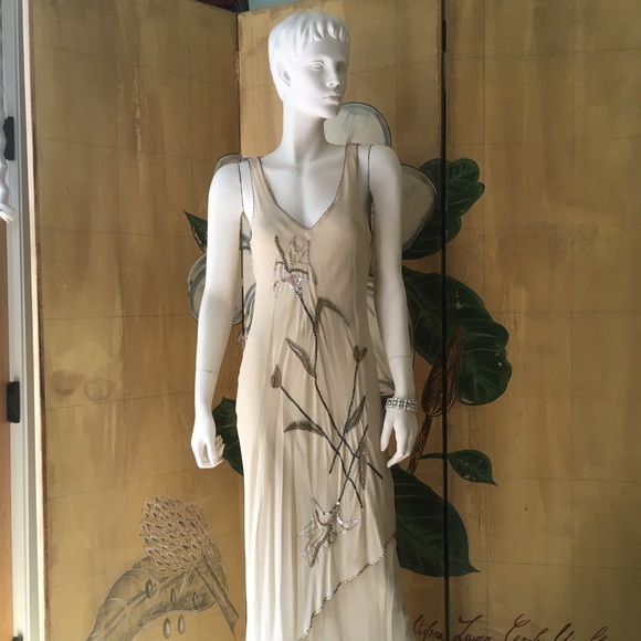 Vintage evening beaded dress - Picture 6 of 13